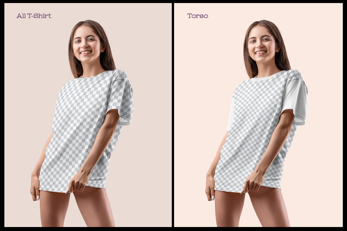 7 Mockups Woman T-Shirt