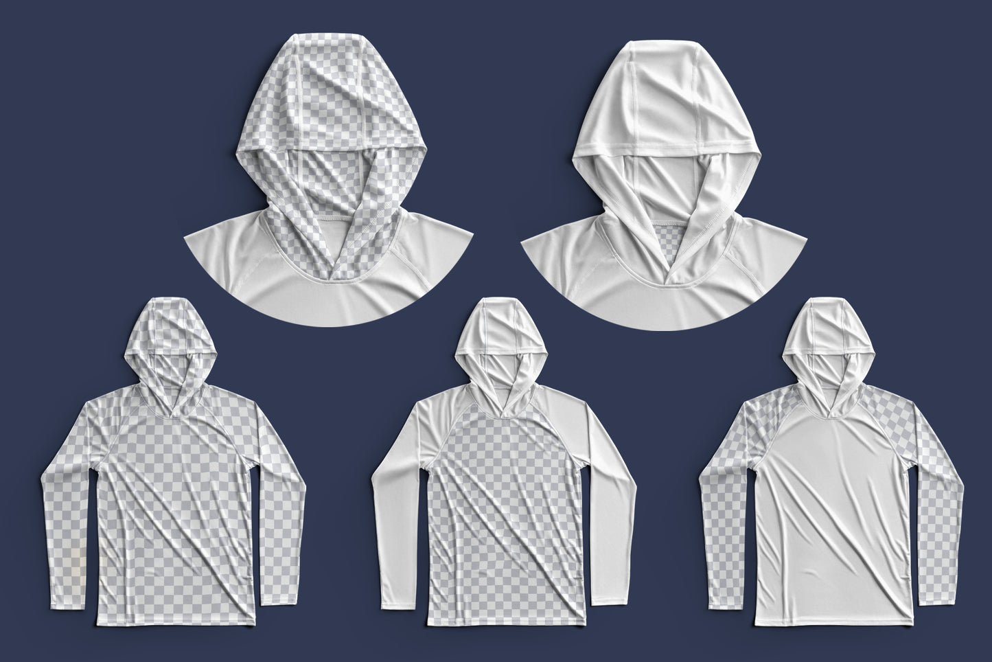 4 Mockups Long Sleeve T-Shirt SunProtect