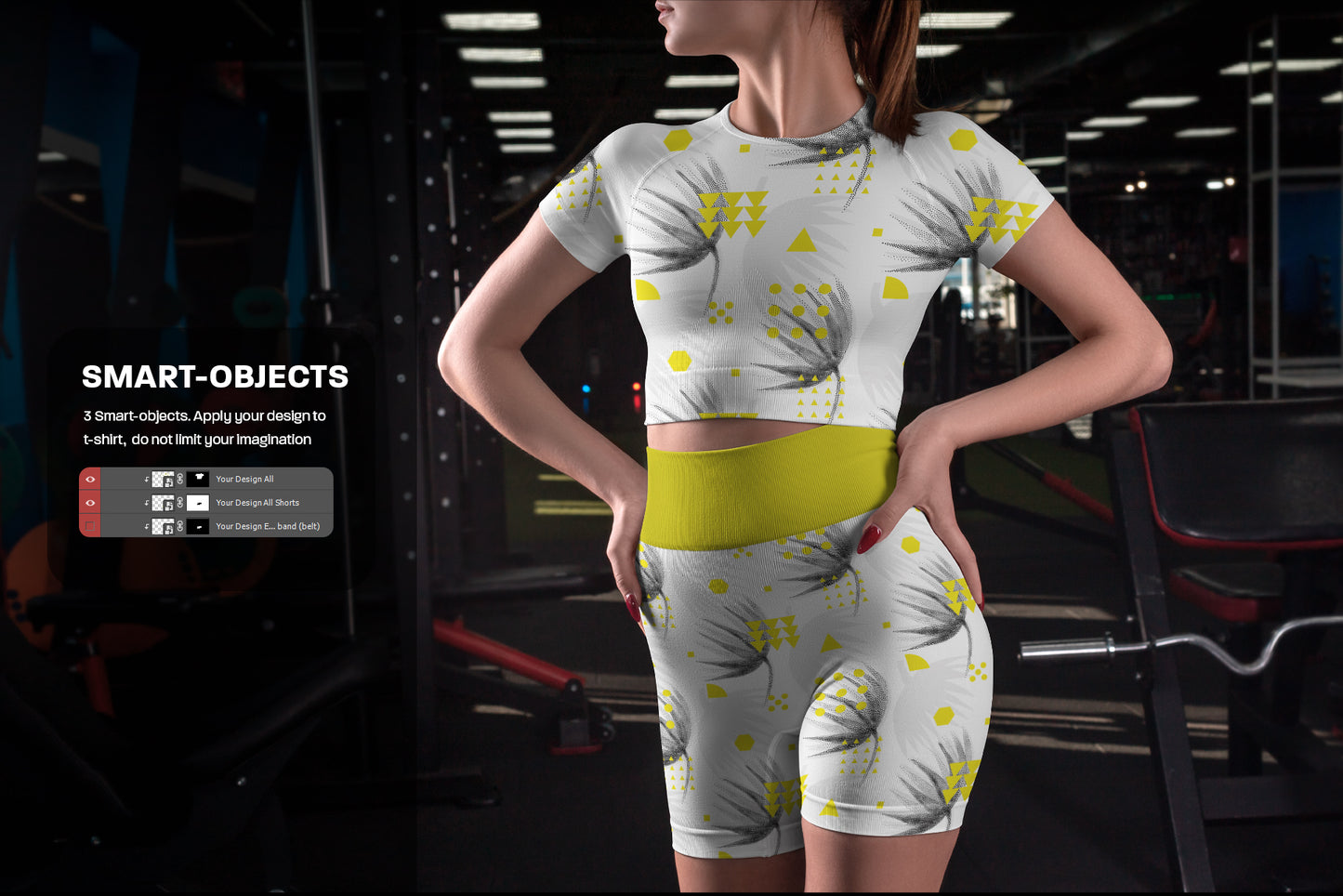 6 Sports Top and Shorts Mockups