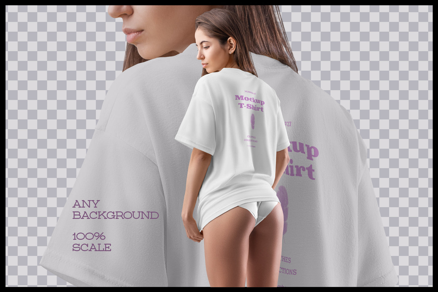 7 Mockups Woman T-Shirt