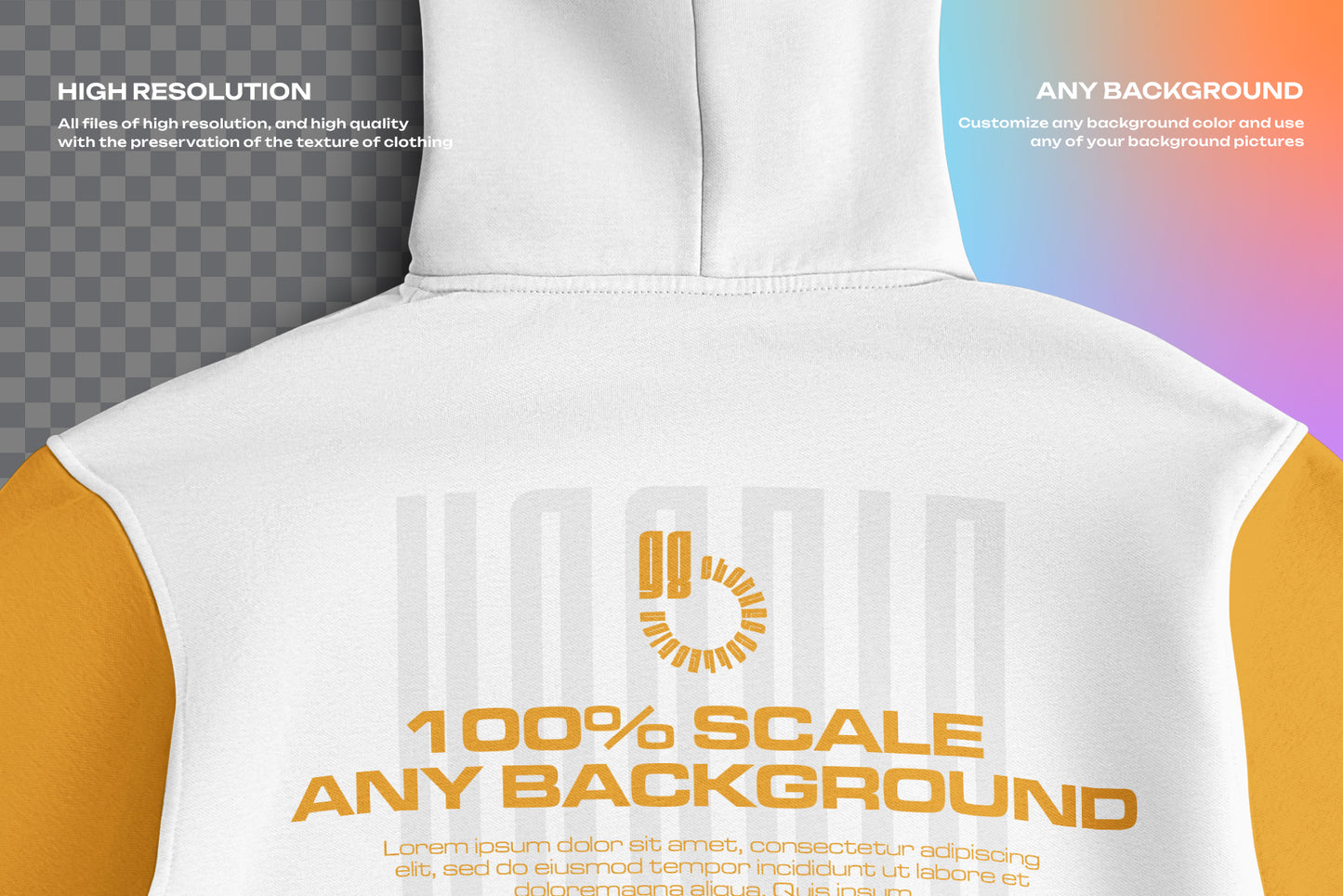 4 Mockups Unisex Oversize Hoodie. vol.02