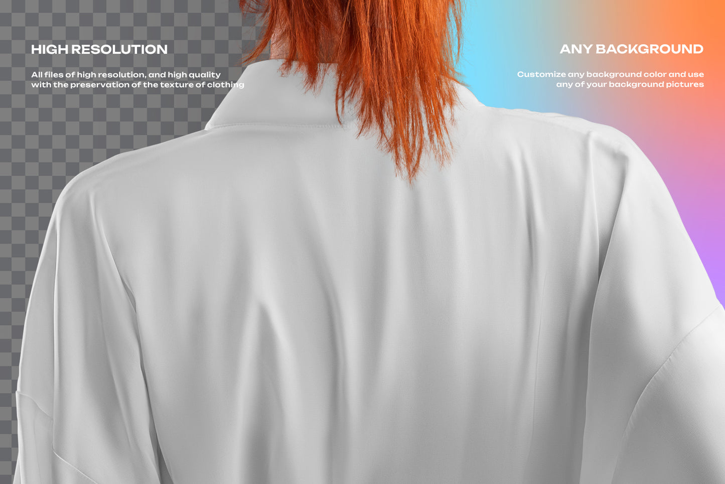 4 Mockups of a Silk Robe