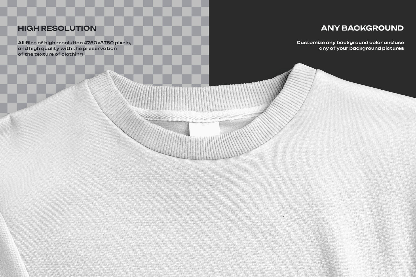 6 Mockups Crop Top Woman Sweatshirt