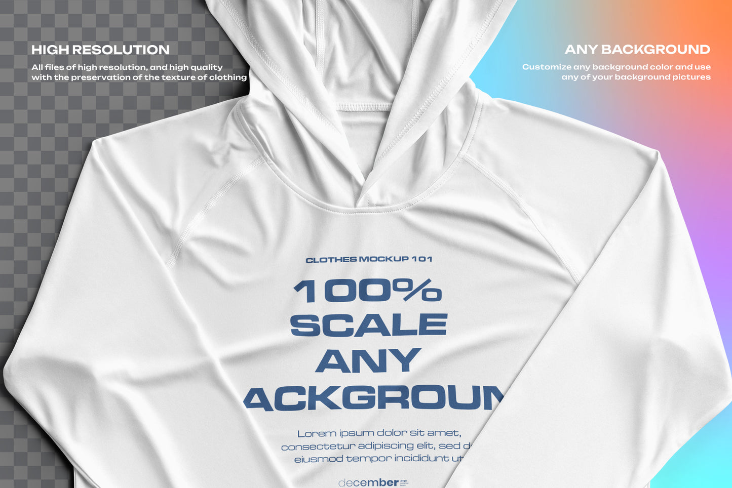 4 Mockups Long Sleeve T-Shirt SunProtect