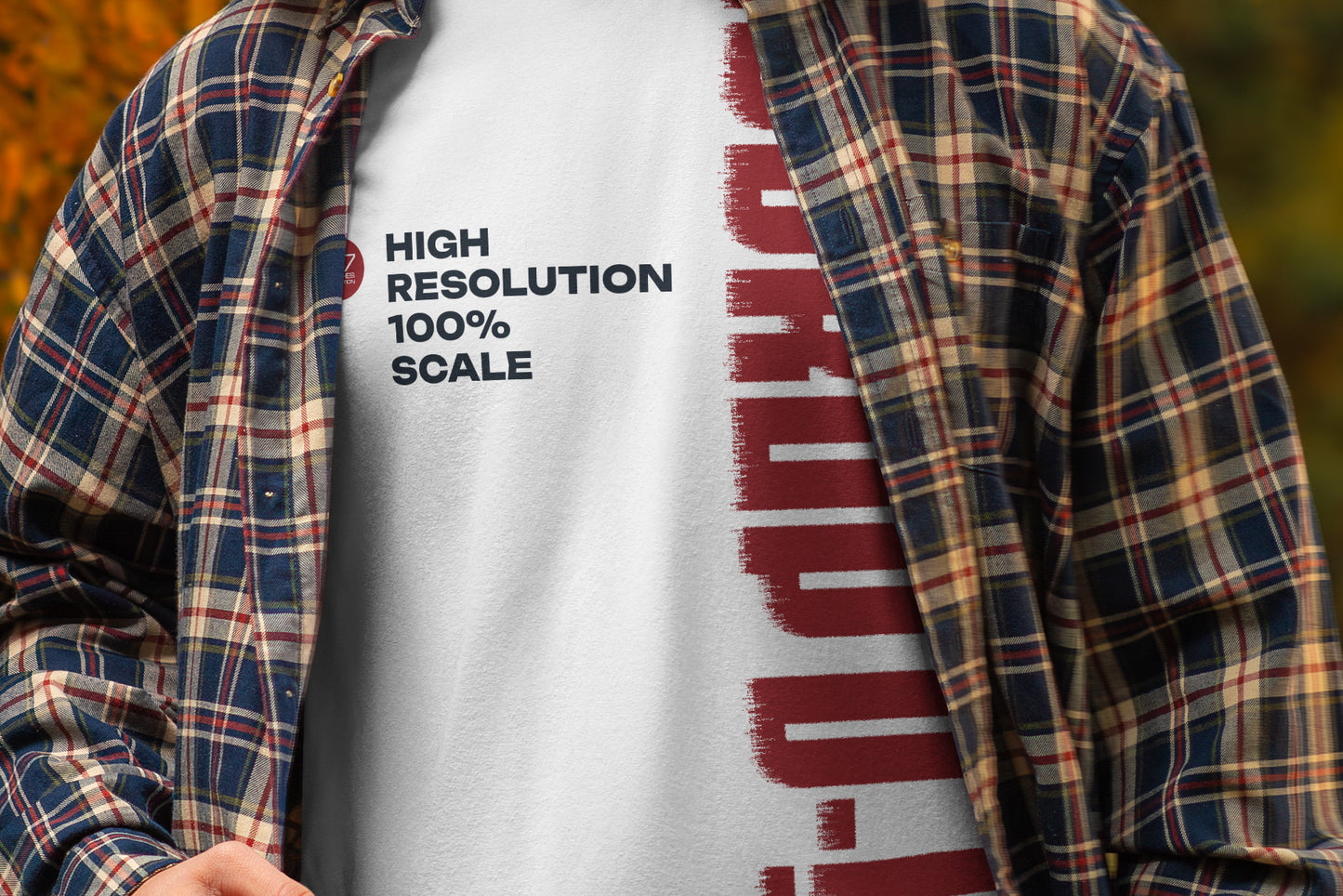 5 Mockups of Men's T-Shirt at the Sunset Outdoor