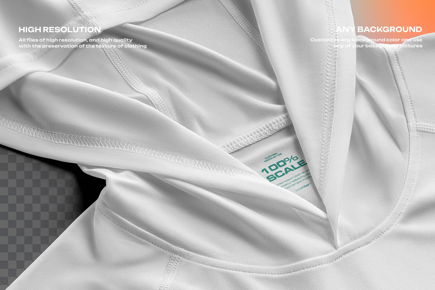 4 Mockups Long Sleeve T-Shirt SunProtect on Hangers