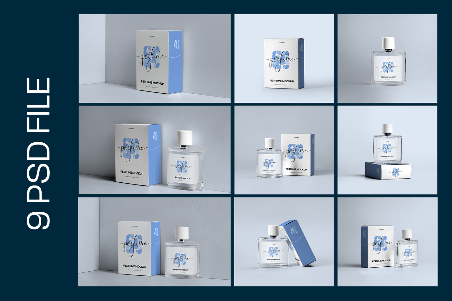 9 Perfume Packaging Mockups