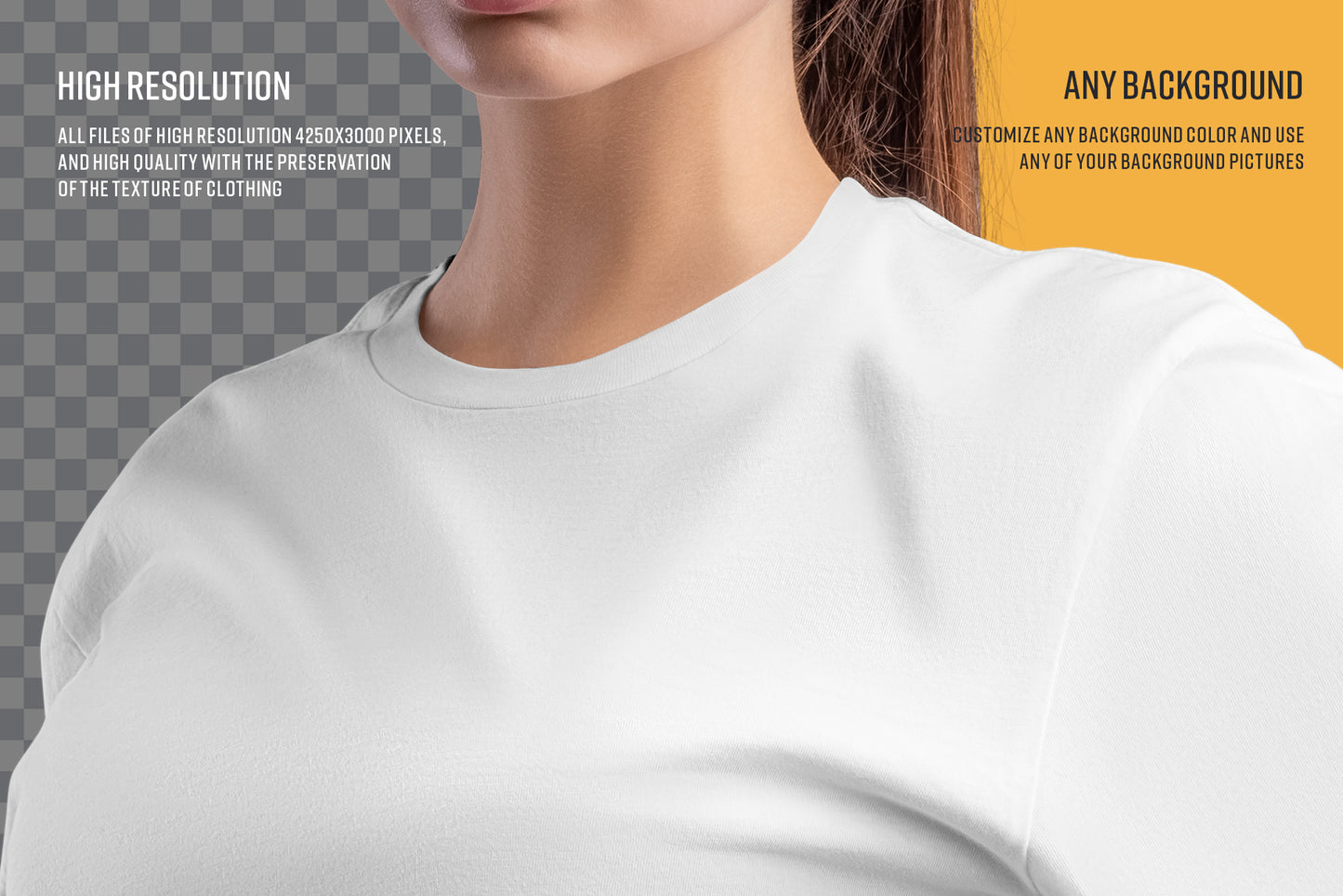 9 Mockups Crop Top Woman T-shirt