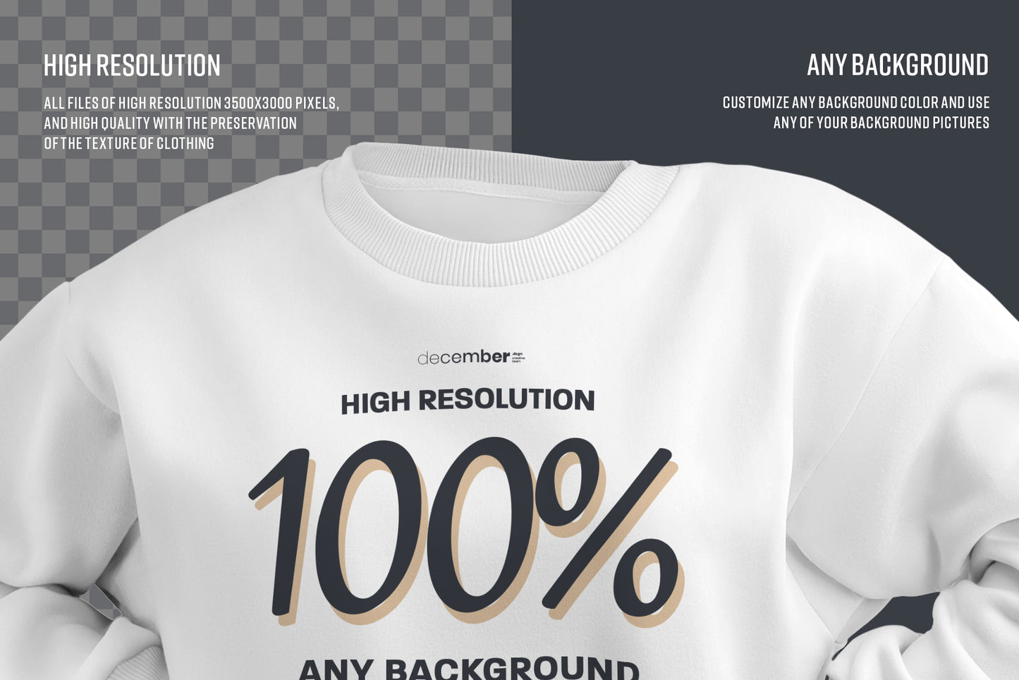 8 Mockups Crop Top Woman Sweatshirt in 3D Style