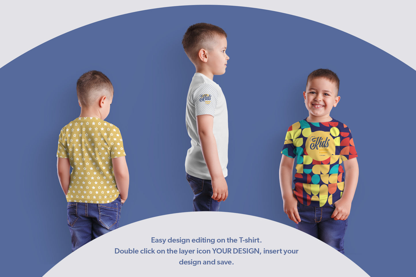 8 Mockups Kids Boy T-shirt