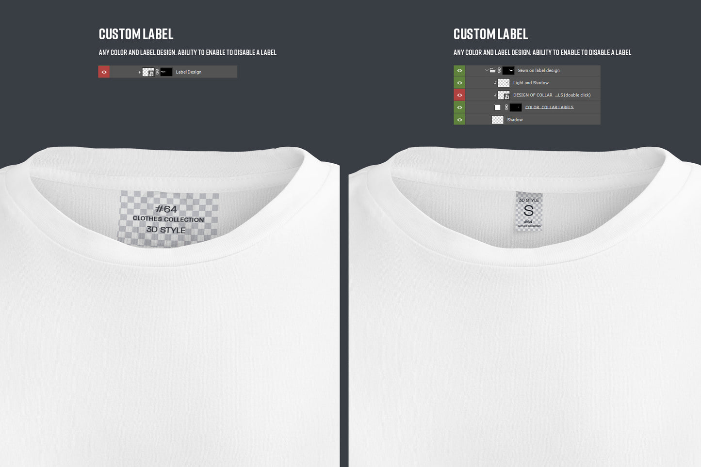8 Mockups Crop Top T-shirt in 3D style