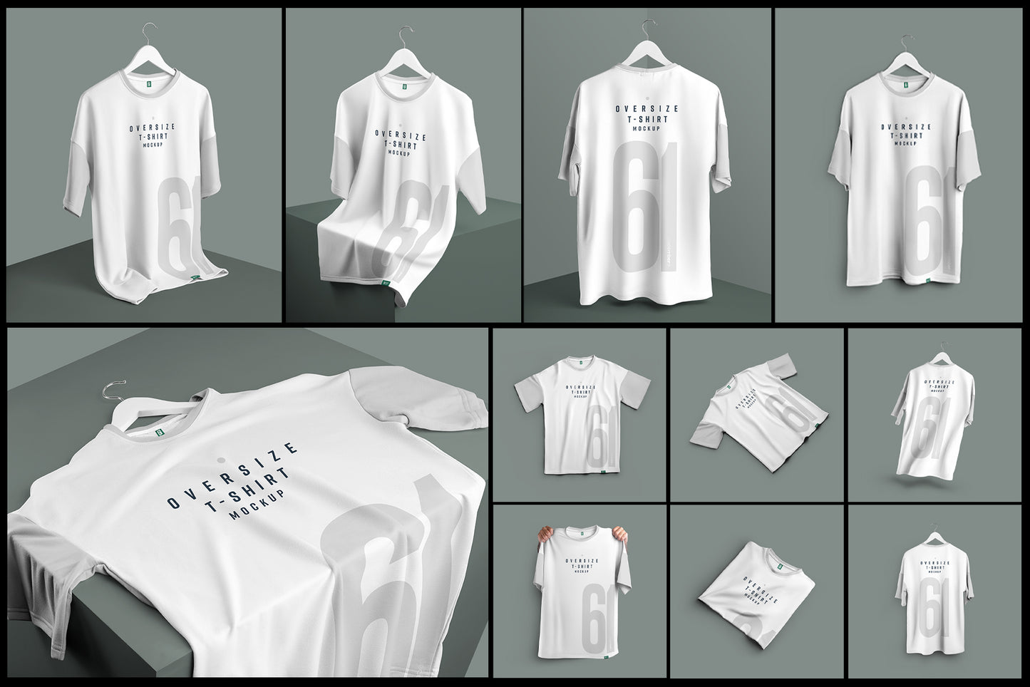 11  Mockups Oversize T-shirt