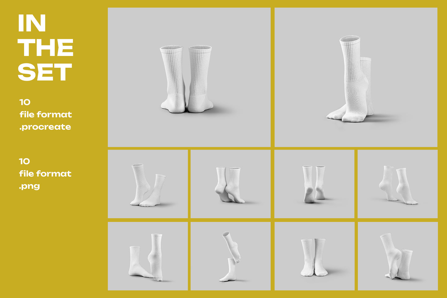 High Socks Mockup – Procreate Edition for iPad