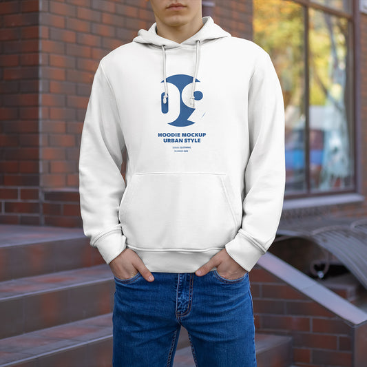 8 Mockups Hoodie on the Man