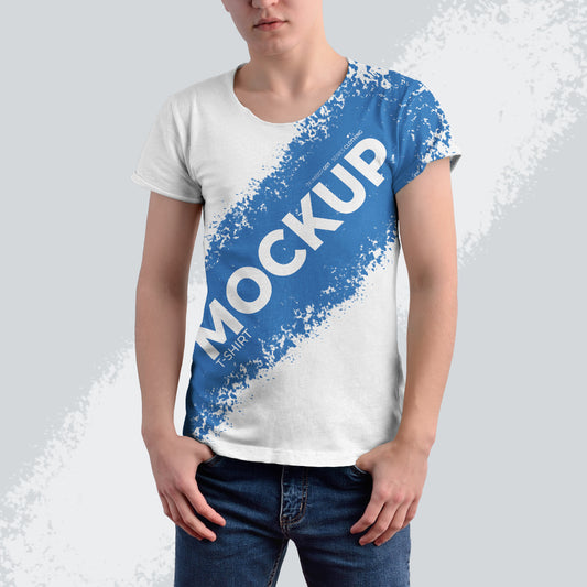 9 Round Neck T-Shirt Mockups
