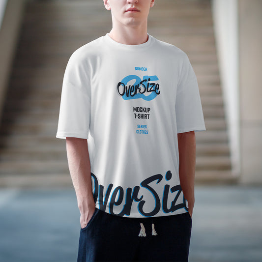 8 Oversized T-shirt Mockup. Urban Style