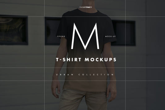 12 PSD Mockups Men's T-Shirt (6 Urban and 6 Studio Isolated)
