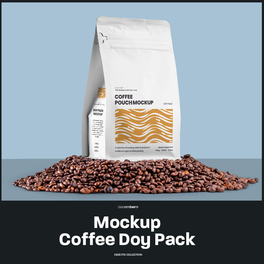 10 Coffee Bag Doy Pack Mockups