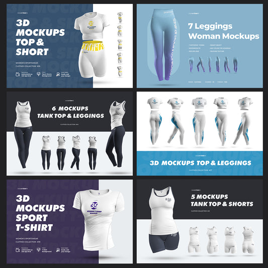 Big Bundle Sportswear Women Mockups