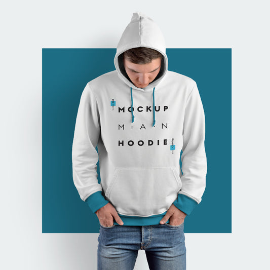 8 Mockups Hoodie on the Man