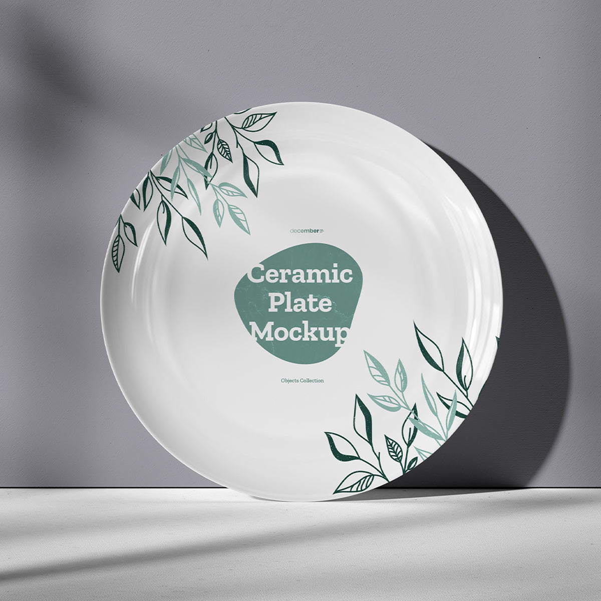 7 Ceramic Dinner/Dessert Plate Mockups vol.2