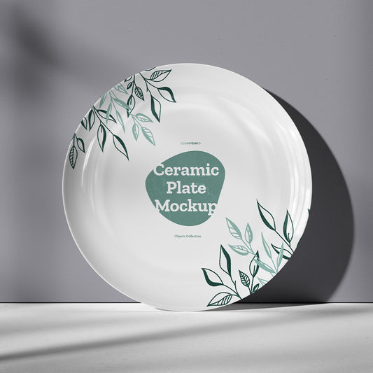 7 Ceramic Dinner/Dessert Plate Mockups vol.2