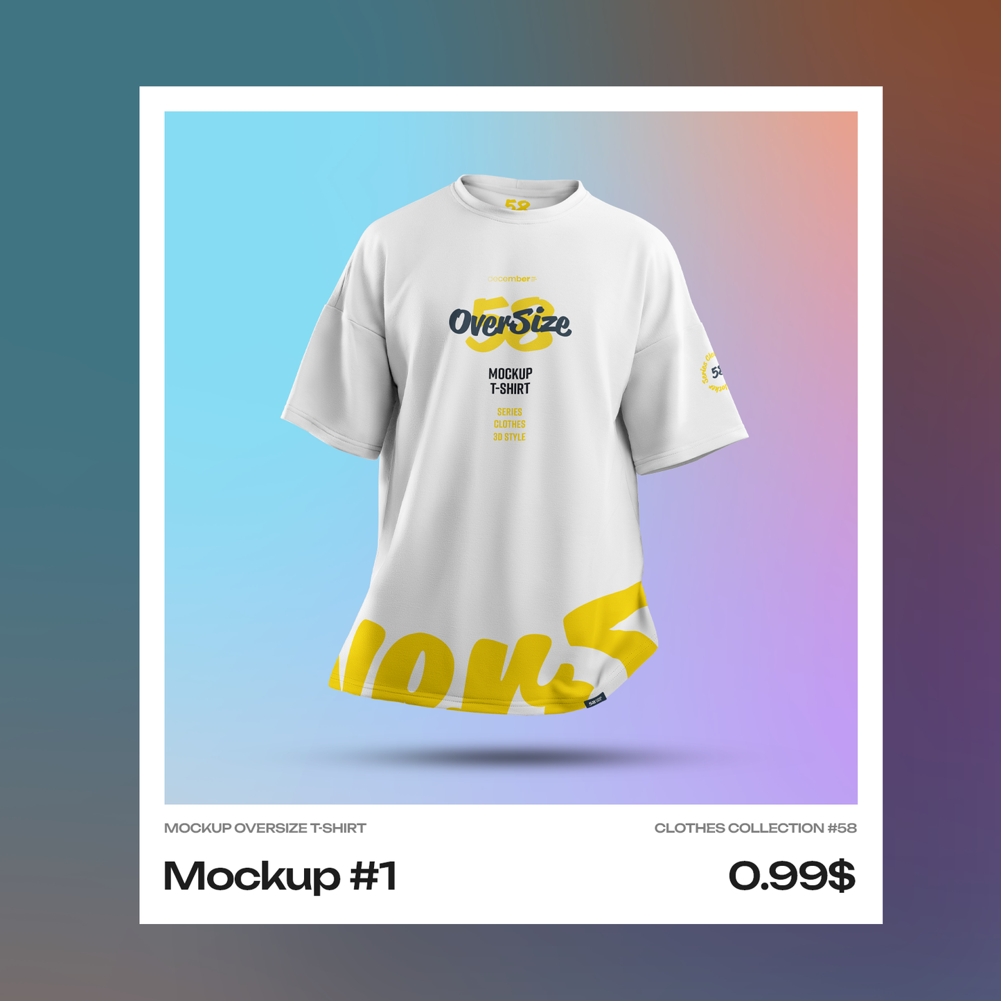 Mockups Oversize T-shirt. Singles Files