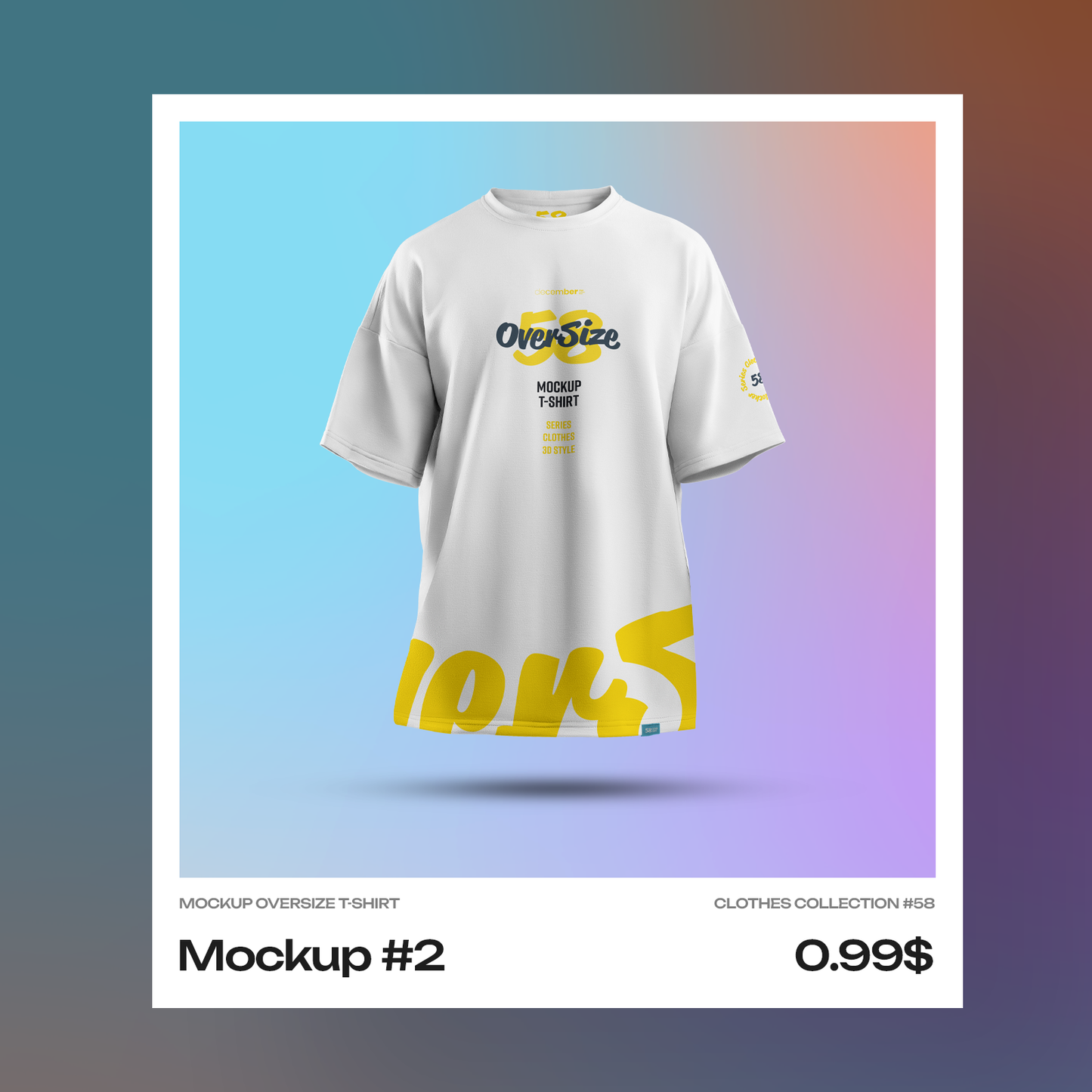 Mockups Oversize T-shirt. Singles Files