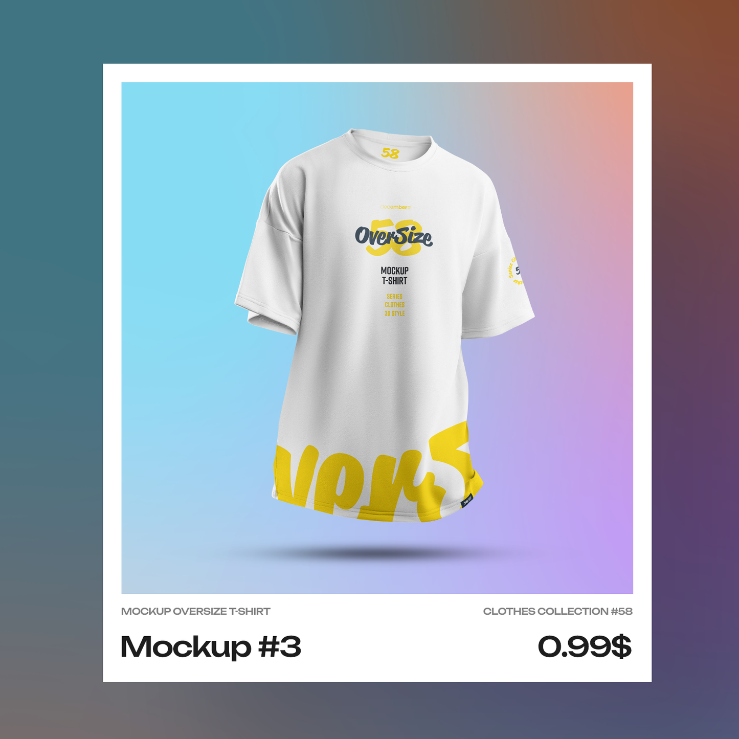 Mockups Oversize T-shirt. Singles Files