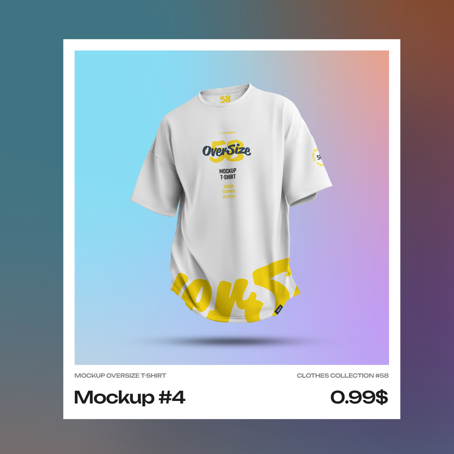 Mockups Oversize T-shirt. Singles Files