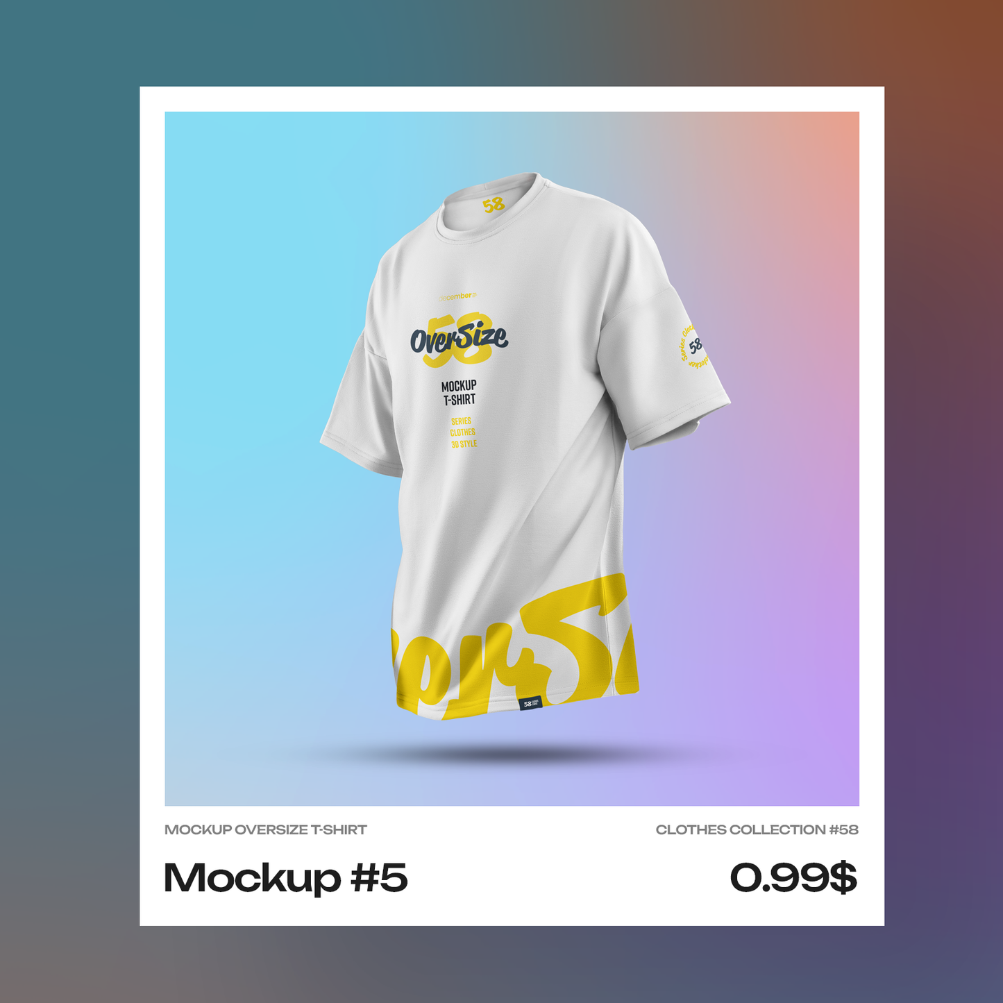 Mockups Oversize T-shirt. Singles Files