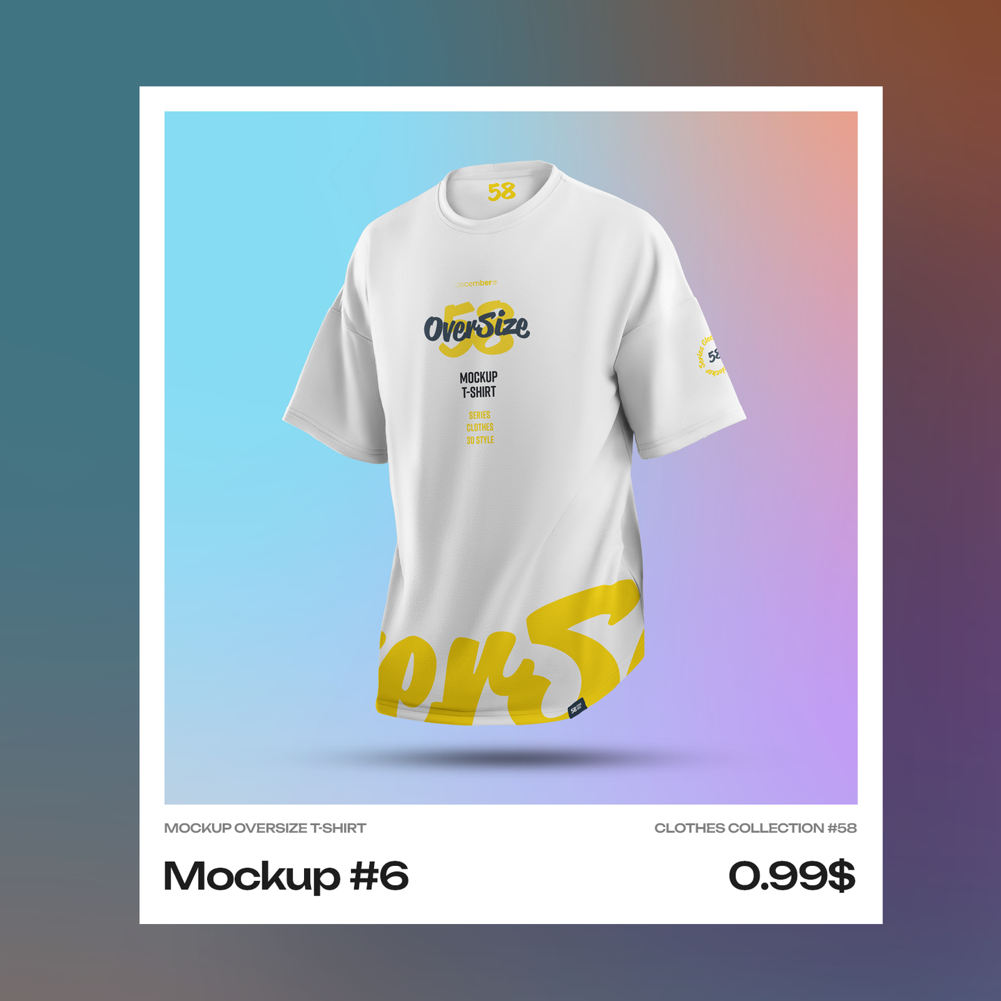 Mockups Oversize T-shirt. Singles Files