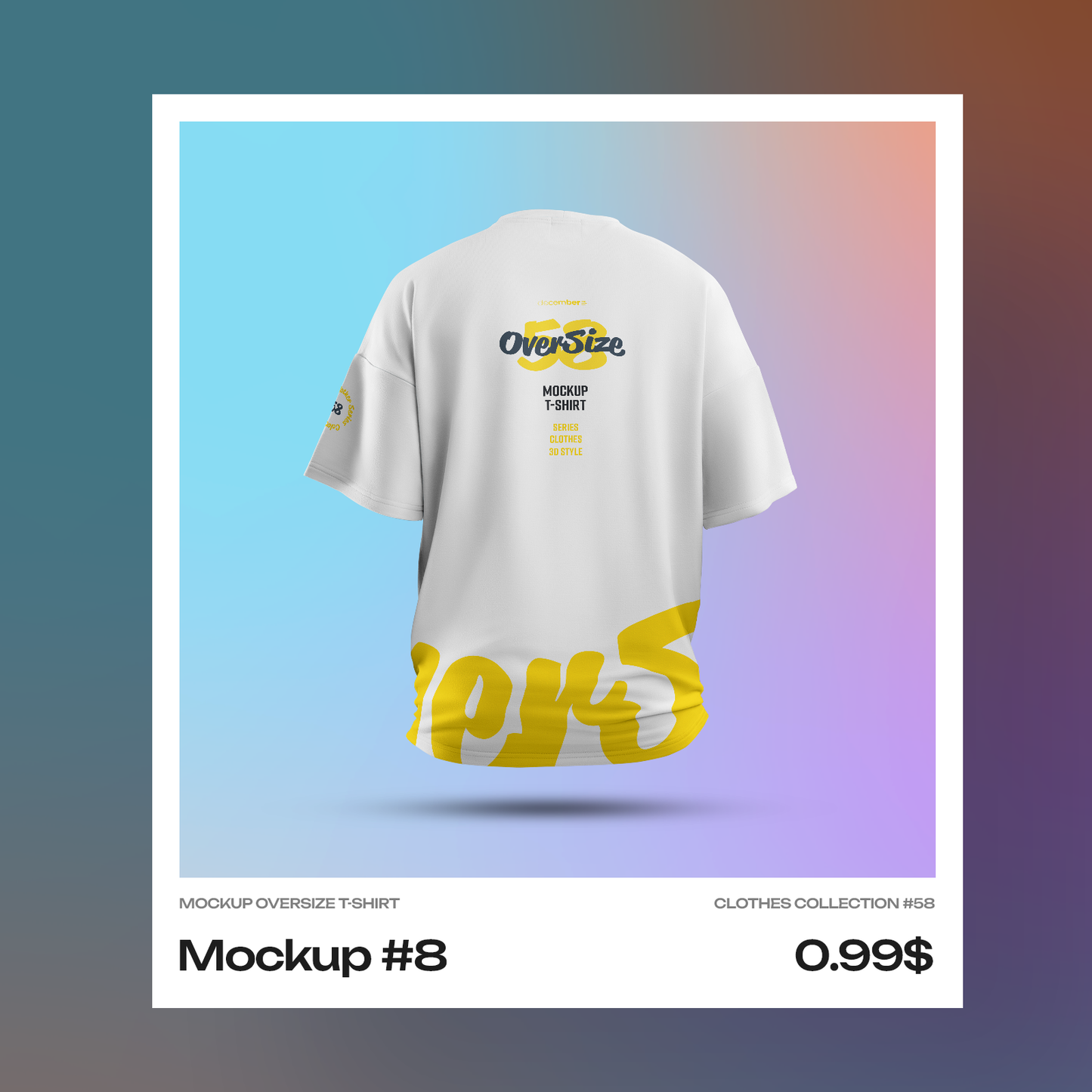 Mockups Oversize T-shirt. Singles Files