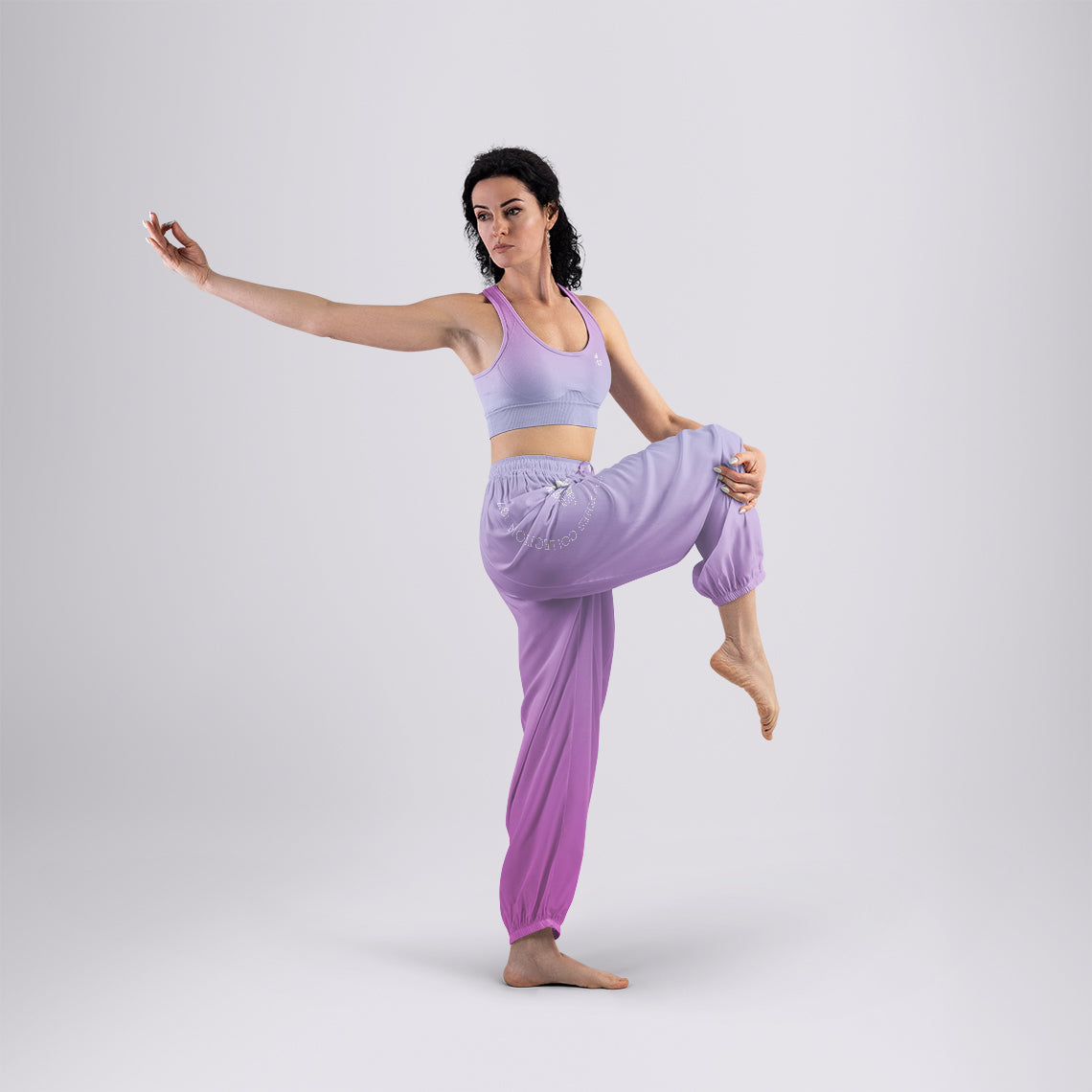 Free Mockup  Wide Leg Pants and Top for Yoga and Pilates