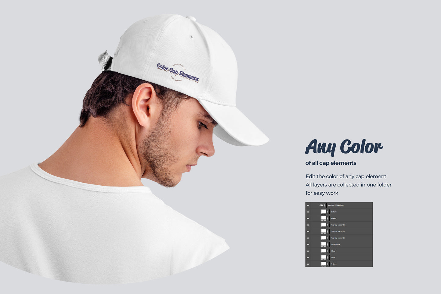 5 Mockups Men's Cap