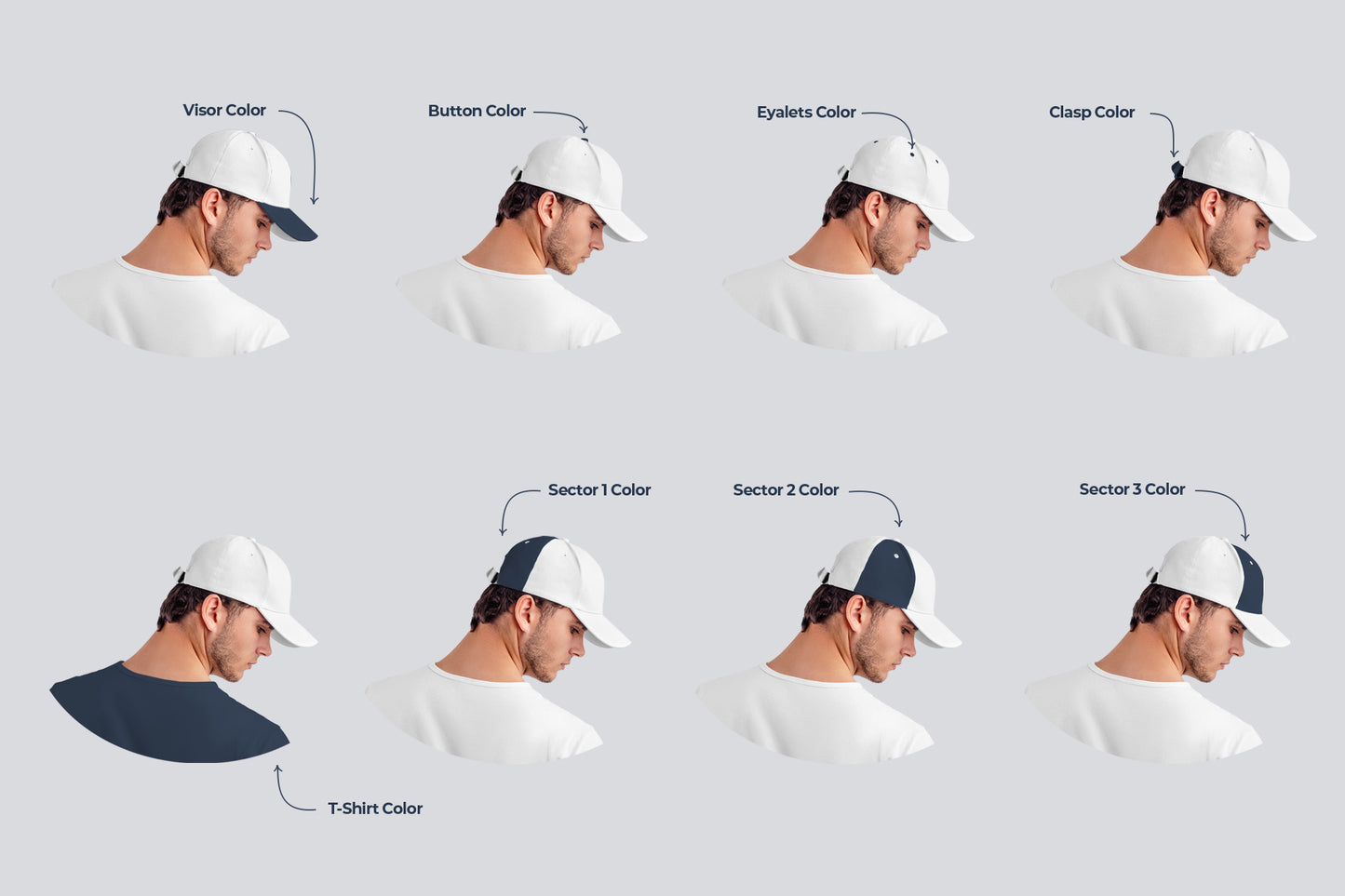 5 Mockups Men's Cap
