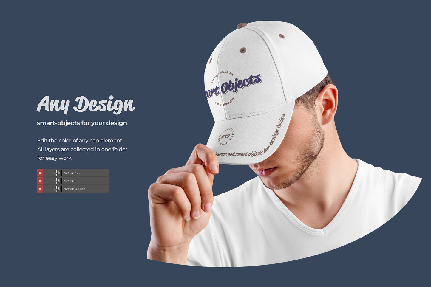 5 Mockups Men's Cap